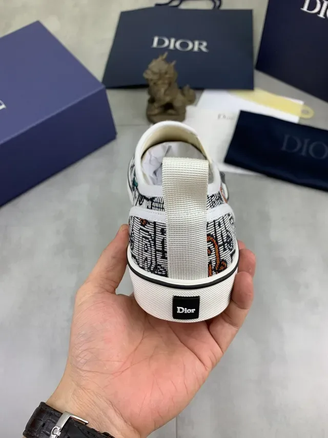 Dior B23 Tênis Lifestyle Slip-On com Estampa Gráfica 3