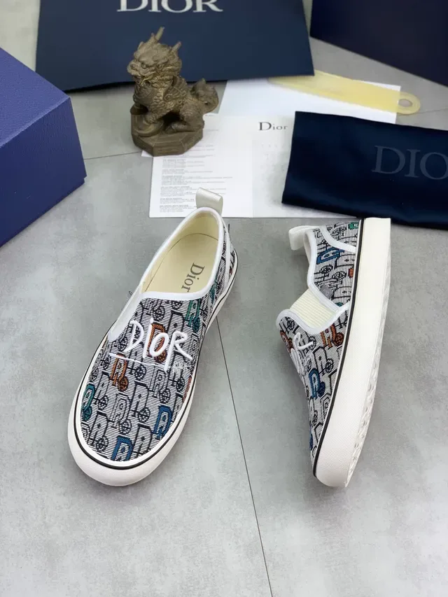 Dior B23 Tênis Lifestyle Slip-On com Estampa Gráfica 5
