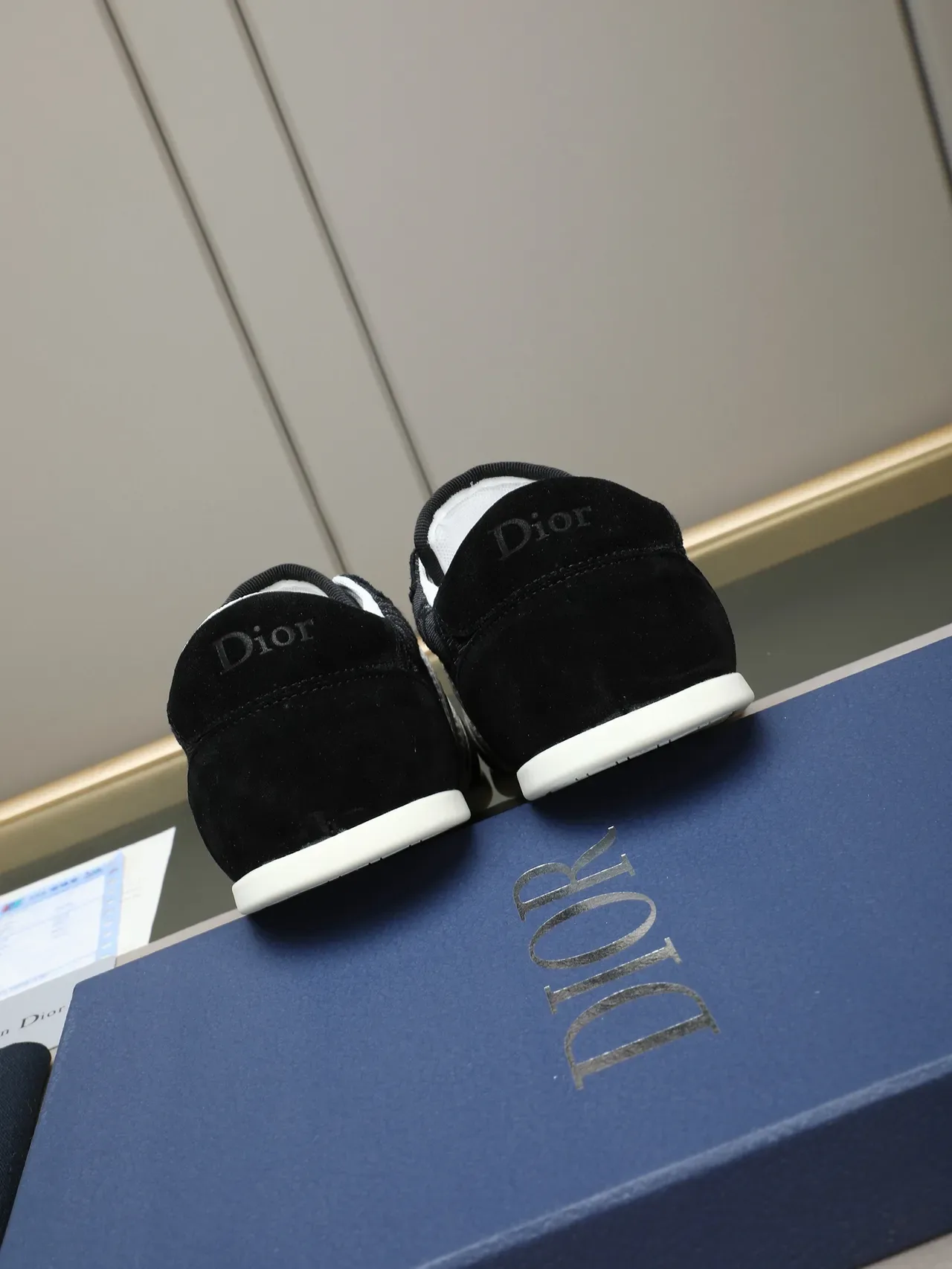 Dior B23-Style Low-Top Suede and Jacquard Lifestyle Sneakers 3