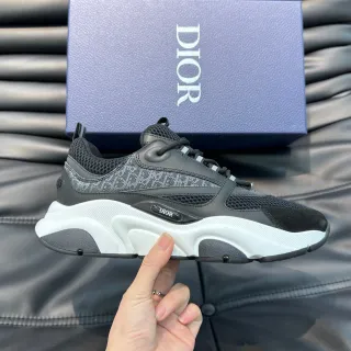 Dior B27 sneakers chunky noirs et blancs