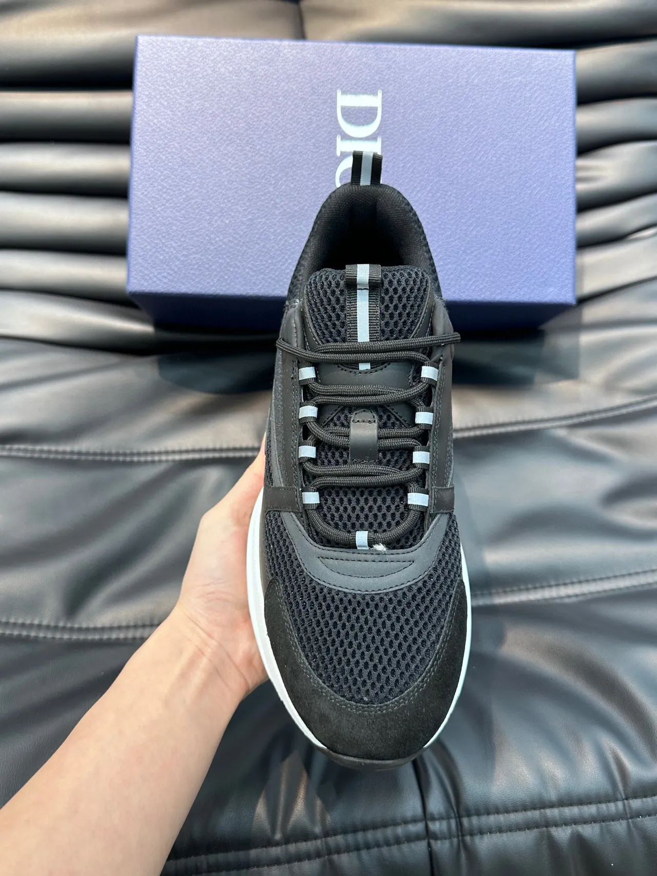 Dior B27 Black and White Chunky Sneakers 5
