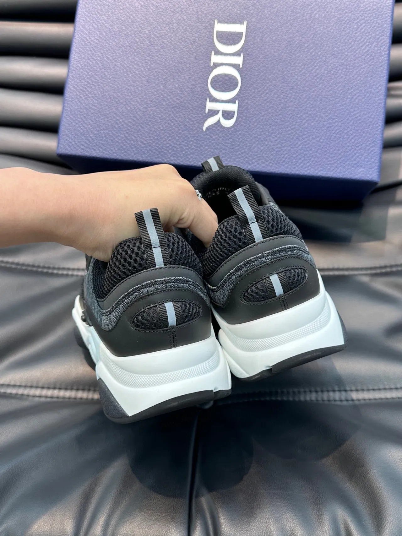 Dior B27 Black and White Chunky Sneakers 8