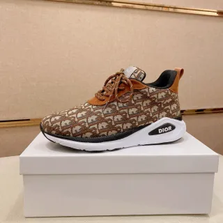 Dior Marron Beige Monogram Maille Supérieure Acentos Daim Beige Chaussures Lifestyle