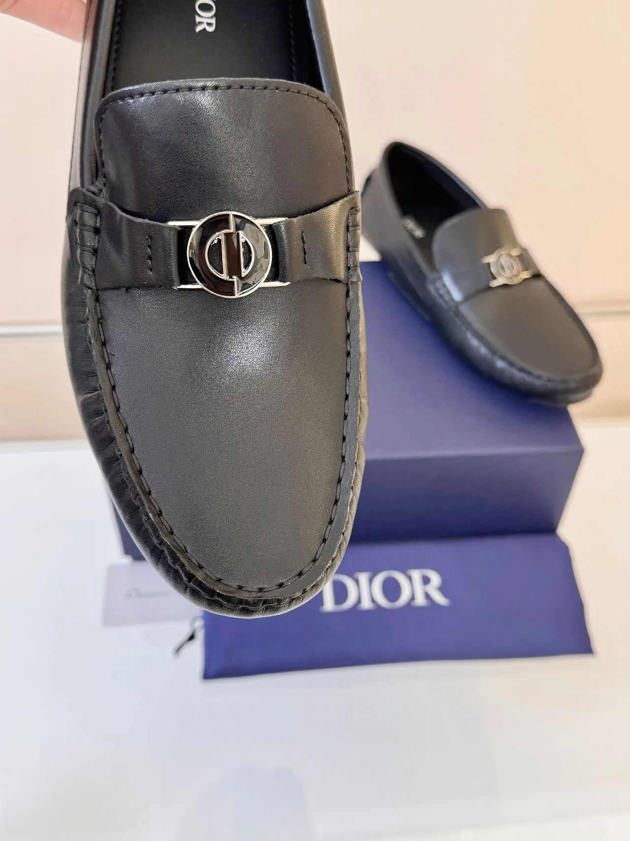 Dior Horsebit Loafer Black Leather Slip-On Loafers 3
