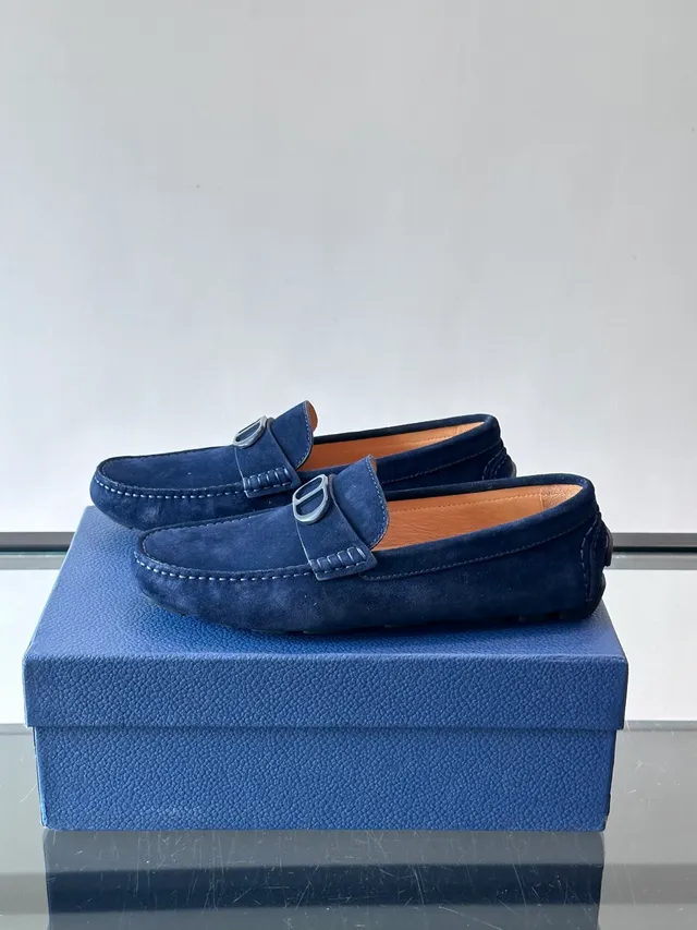 Dior J’Adior Loafer Navy Suede Loafers 5