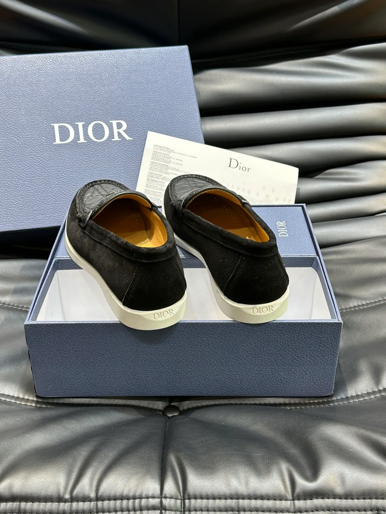 Dior J’Adior কুইল্টেড কালো সুয়েড লোয়ার্স 4