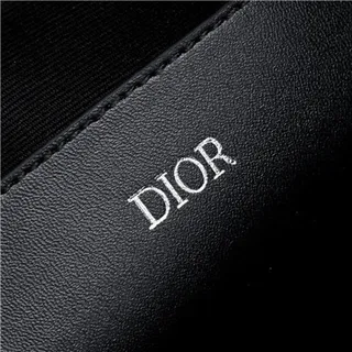 Dior Oblique Black Beige Monogrammed Rectangular Wristlet 12