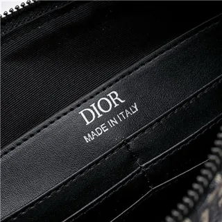 Dior Oblique Black Beige Monogrammed Rectangular Wristlet 21