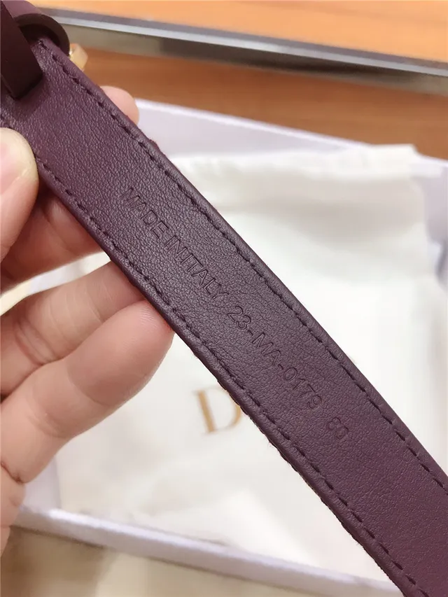 Dior Ceinture en cuir Navy avec jacquard oblique 2