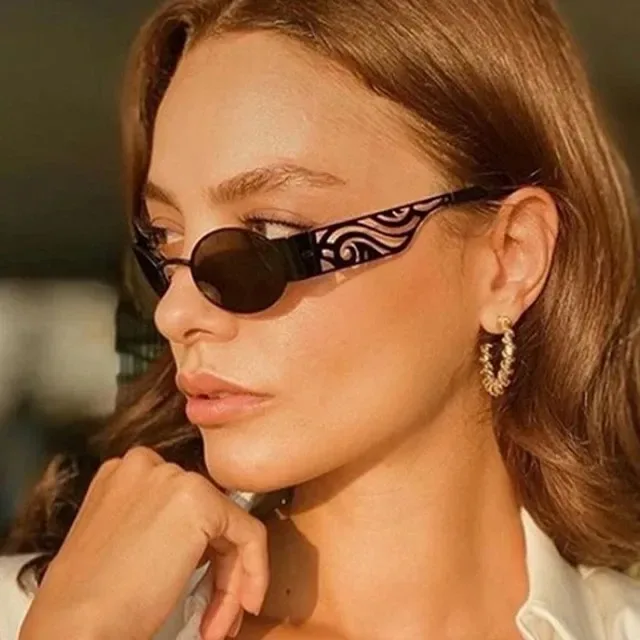 Dior So Real Gafas de sol negro gris lentes ovaladas cutout wave-pattern patillas 4
