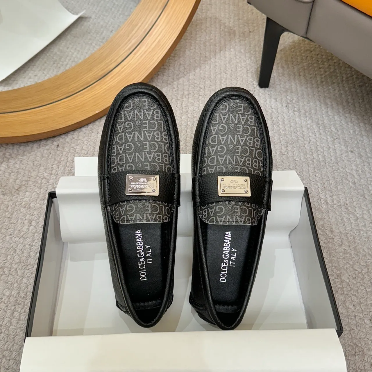 Dolce & Gabbana Portofino Monogram Leather Loafer 3