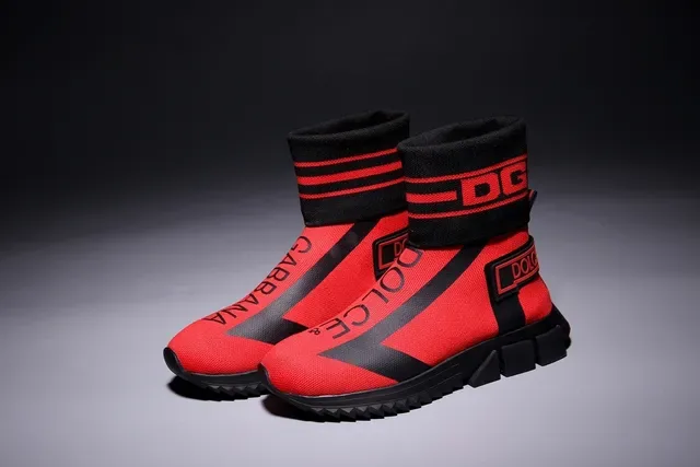 Dolce & Gabbana Speed Trainer লাল ও কালো লাইফস্টাইল স্নিকার 3