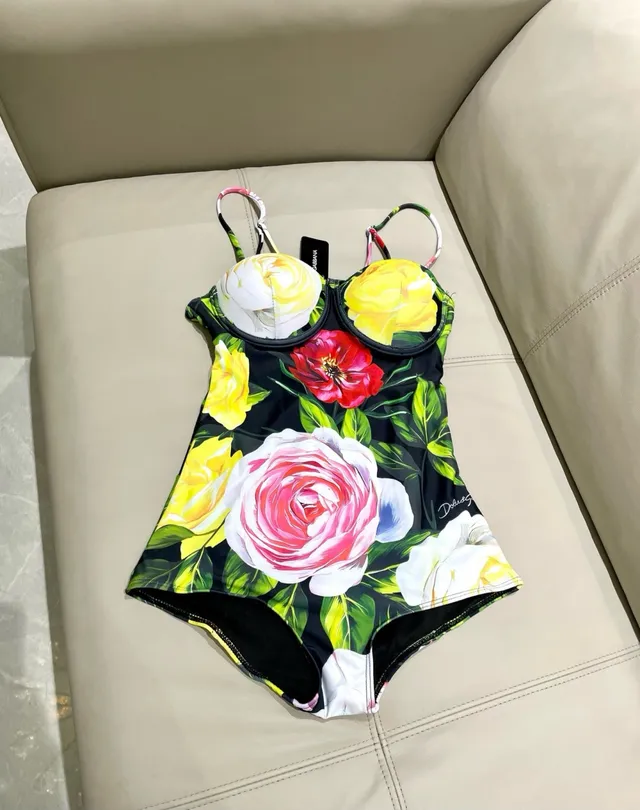 Dolce & Gabbana Maillot de bain à bustier imprimé floral une pièce 2