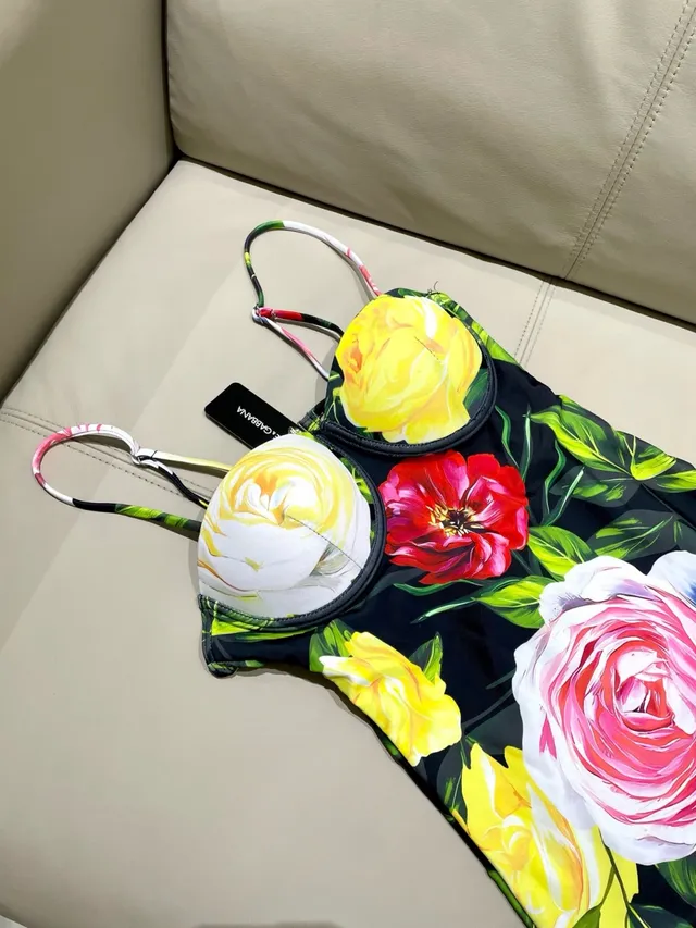 Dolce & Gabbana Maillot de bain à bustier imprimé floral une pièce 11