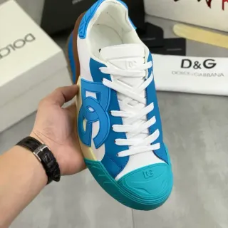 Dolce & Gabbana Portofino Blue White Teal sneakers lifestyle