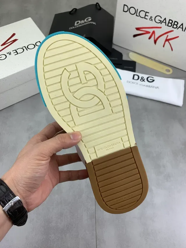 Dolce & Gabbana Portofino Blue White Teal 生活方式运动鞋 2