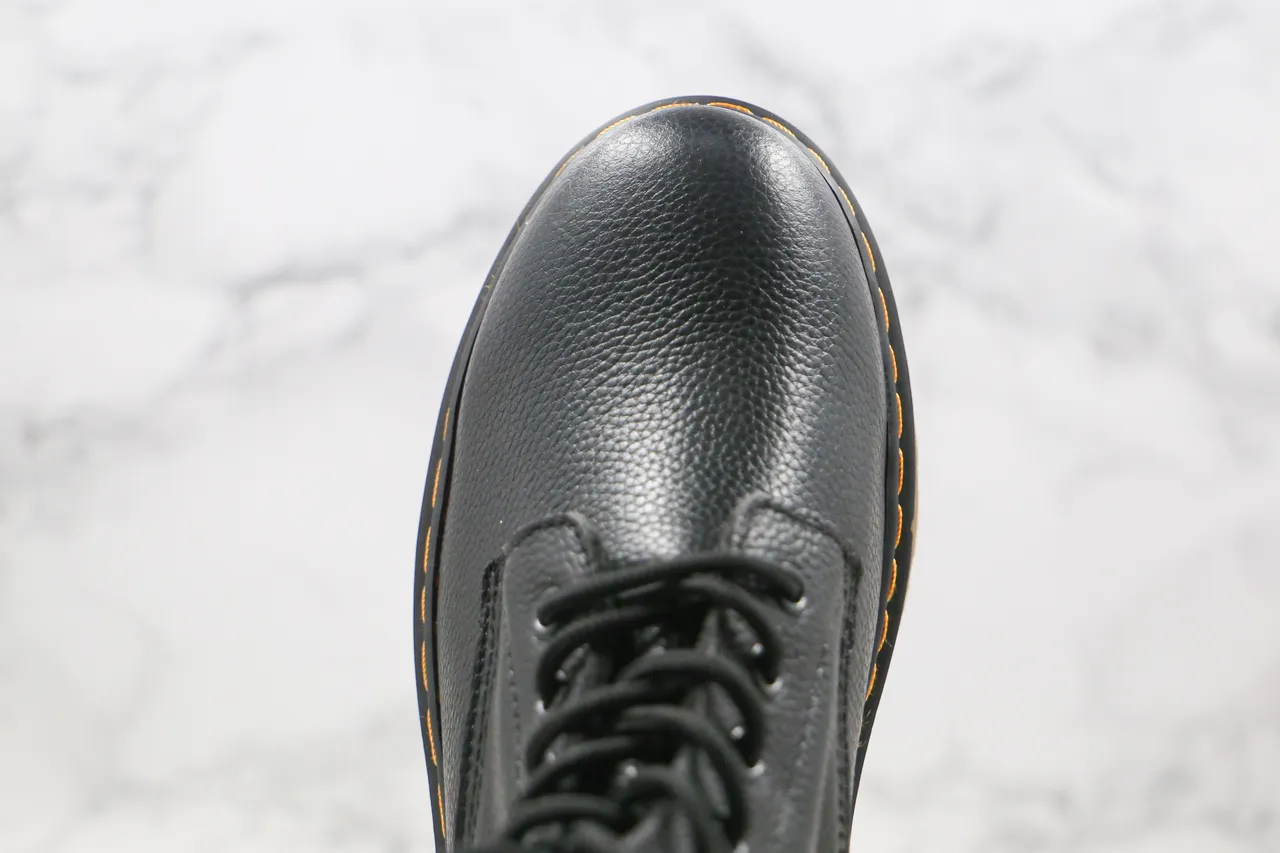 Dr. Martens 1460 काला पेबल लेदर 8-Eyelet मार्टिन बूट 4