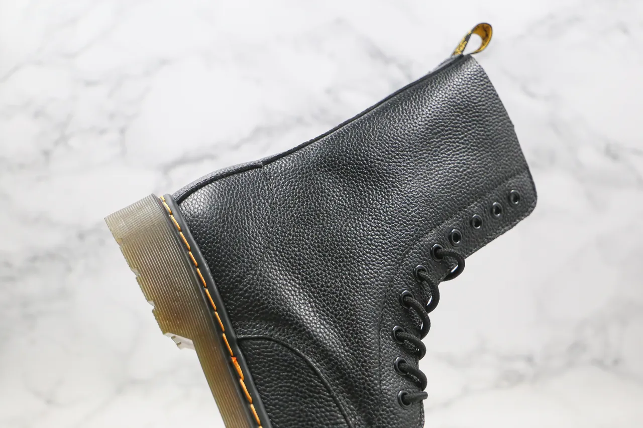 Dr. Martens 1460 काला पेबल लेदर 8-Eyelet मार्टिन बूट 5