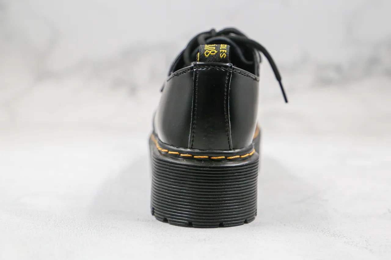 Dr. Martens 1461 Jadon Platform কালো চকচকে চামড়ার অক্সফোর্ড জুতো 3