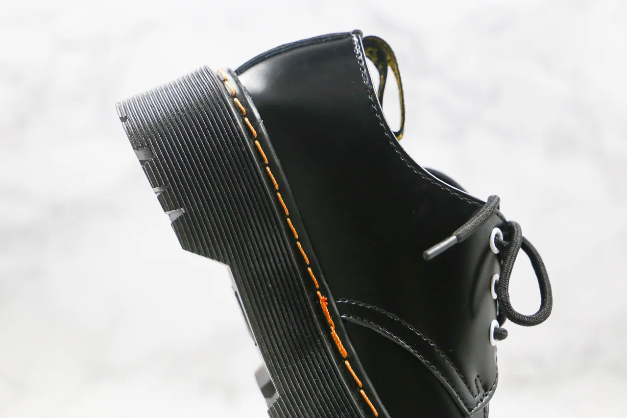 Dr. Martens 1461 Jadon Platform কালো চকচকে চামড়ার অক্সফোর্ড জুতো 4