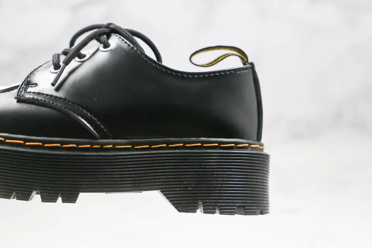 Dr. Martens 1461 Jadon Platform কালো চকচকে চামড়ার অক্সফোর্ড জুতো 6