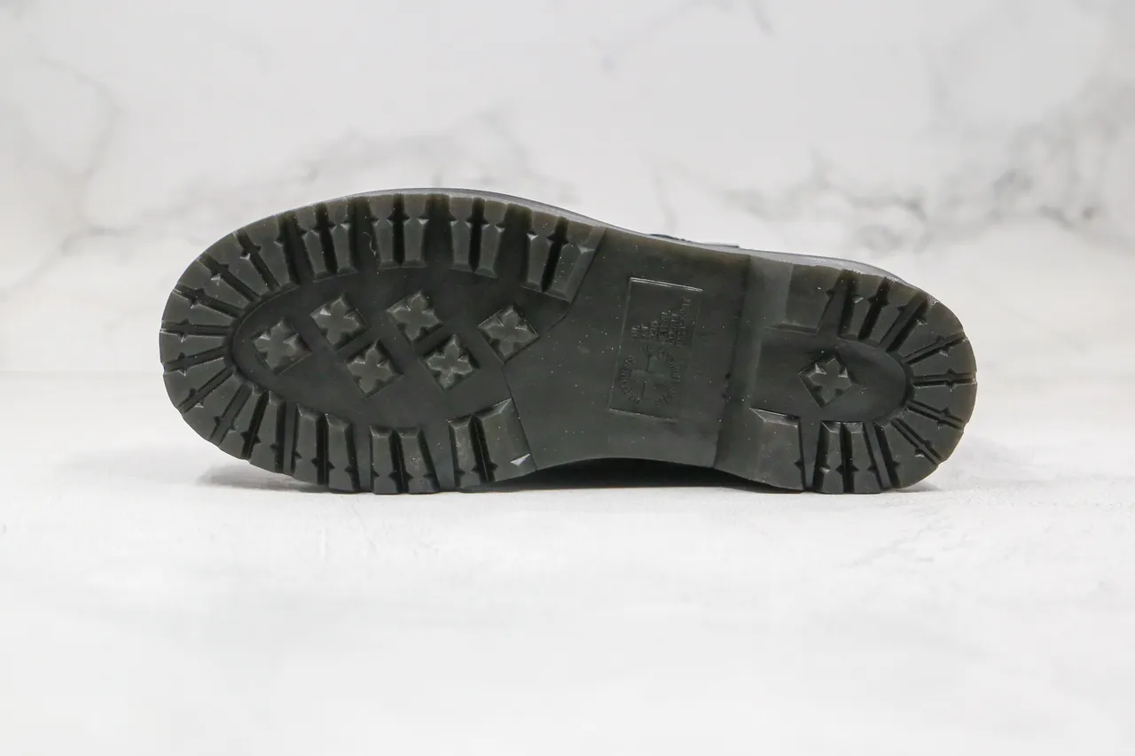 Dr. Martens Jadon काला पीला प्लेटफॉर्म सोल कैप टो मार्टिन बूट्स 2