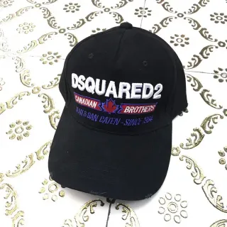 Dsquared2 Canadian Brothers কালো এমব্রয়ডারি বেসবল ক্যাপ