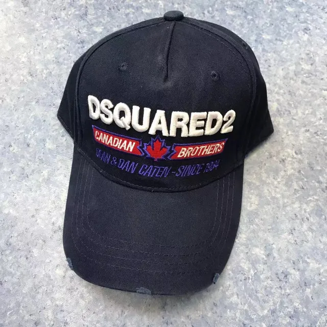 Dsquared2 Canadian Brothers قبعة بيسبول سوداء مطرزة 2