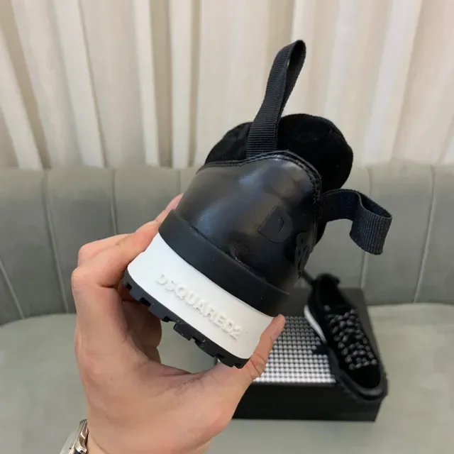 Dsquared2 ICON Black سنيكرز لايف ستايل من مواد مختلطة 3