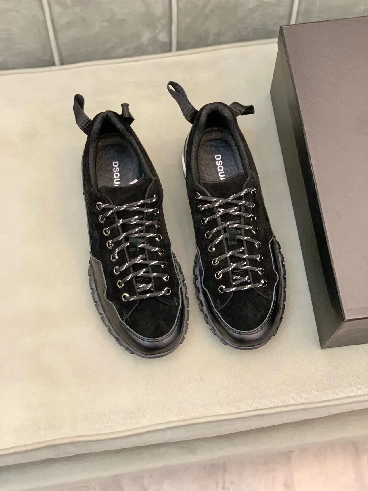 Dsquared2 ICON Black سنيكرز لايف ستايل من مواد مختلطة 6