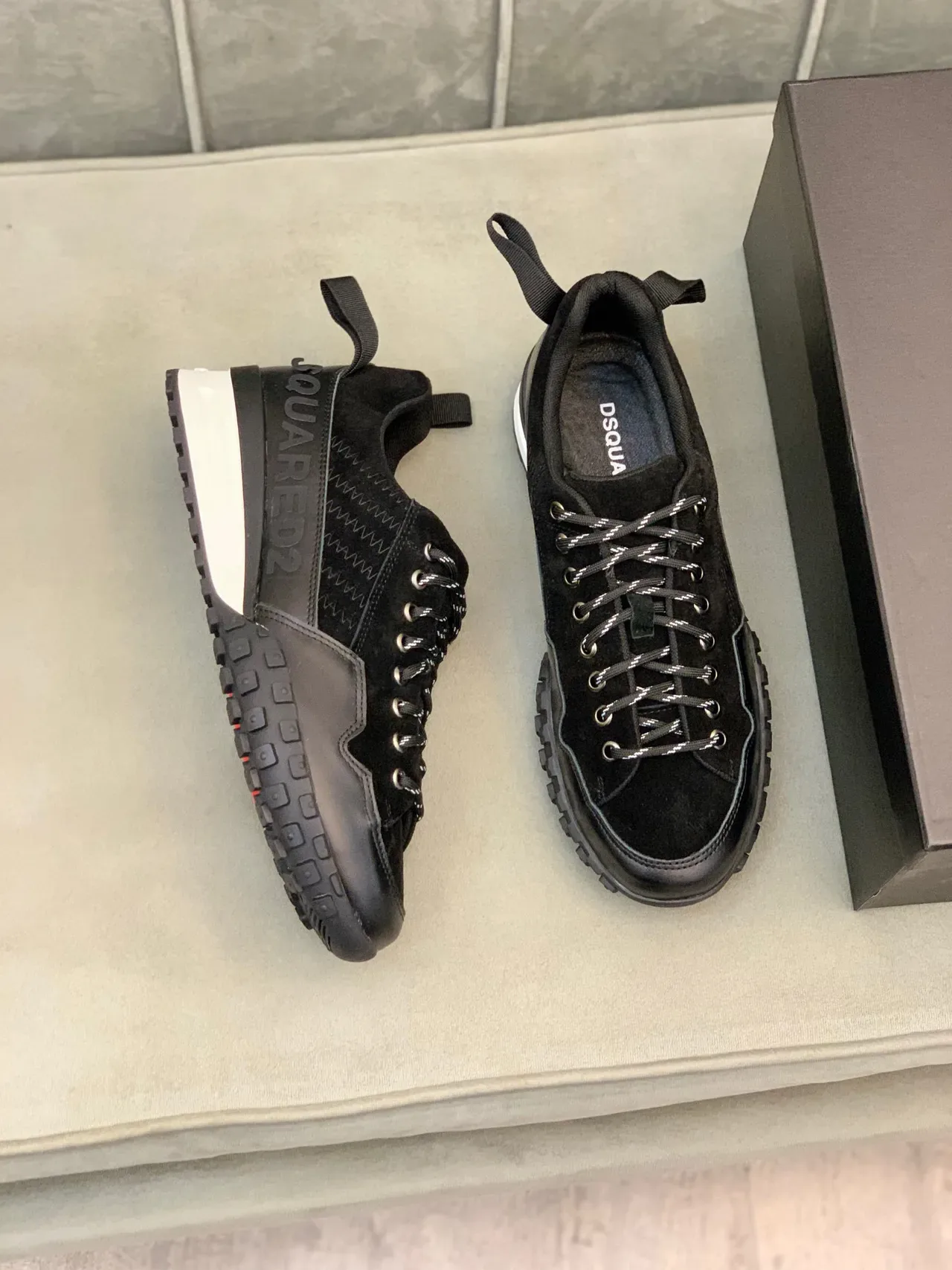 Dsquared2 ICON Black سنيكرز لايف ستايل من مواد مختلطة 7
