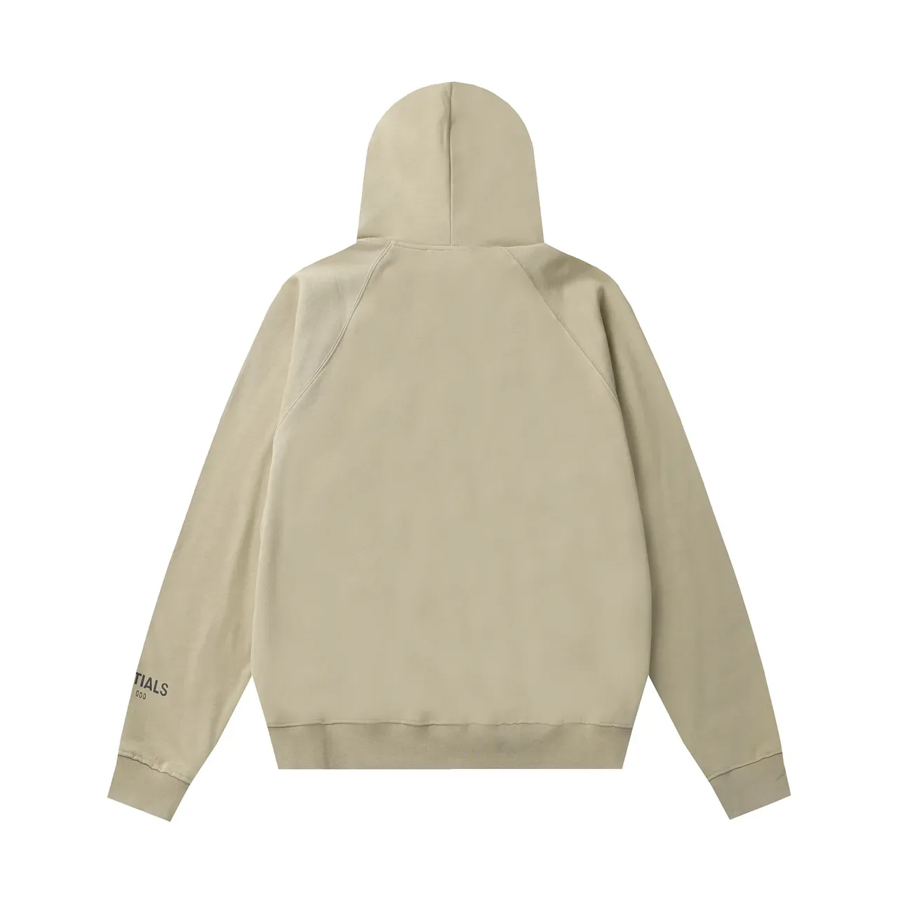Fear of God Essentials Beige Minimalist Raglan Sleeve Hoodie 3