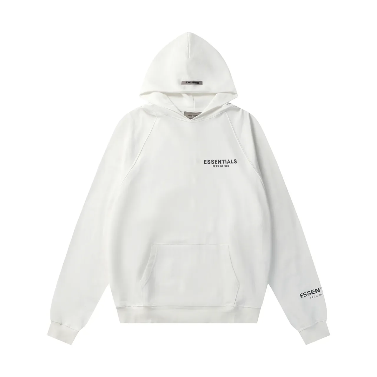 Fear of God Essentials Beige Minimalist Raglan Sleeve Hoodie 4