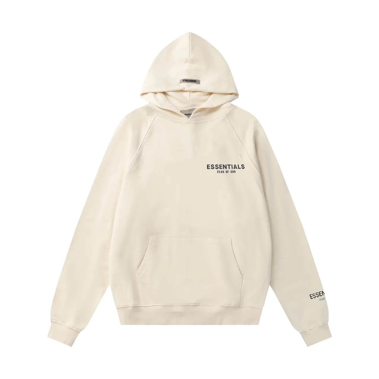 Fear of God Essentials Beige Minimalist Raglan Sleeve Hoodie 6