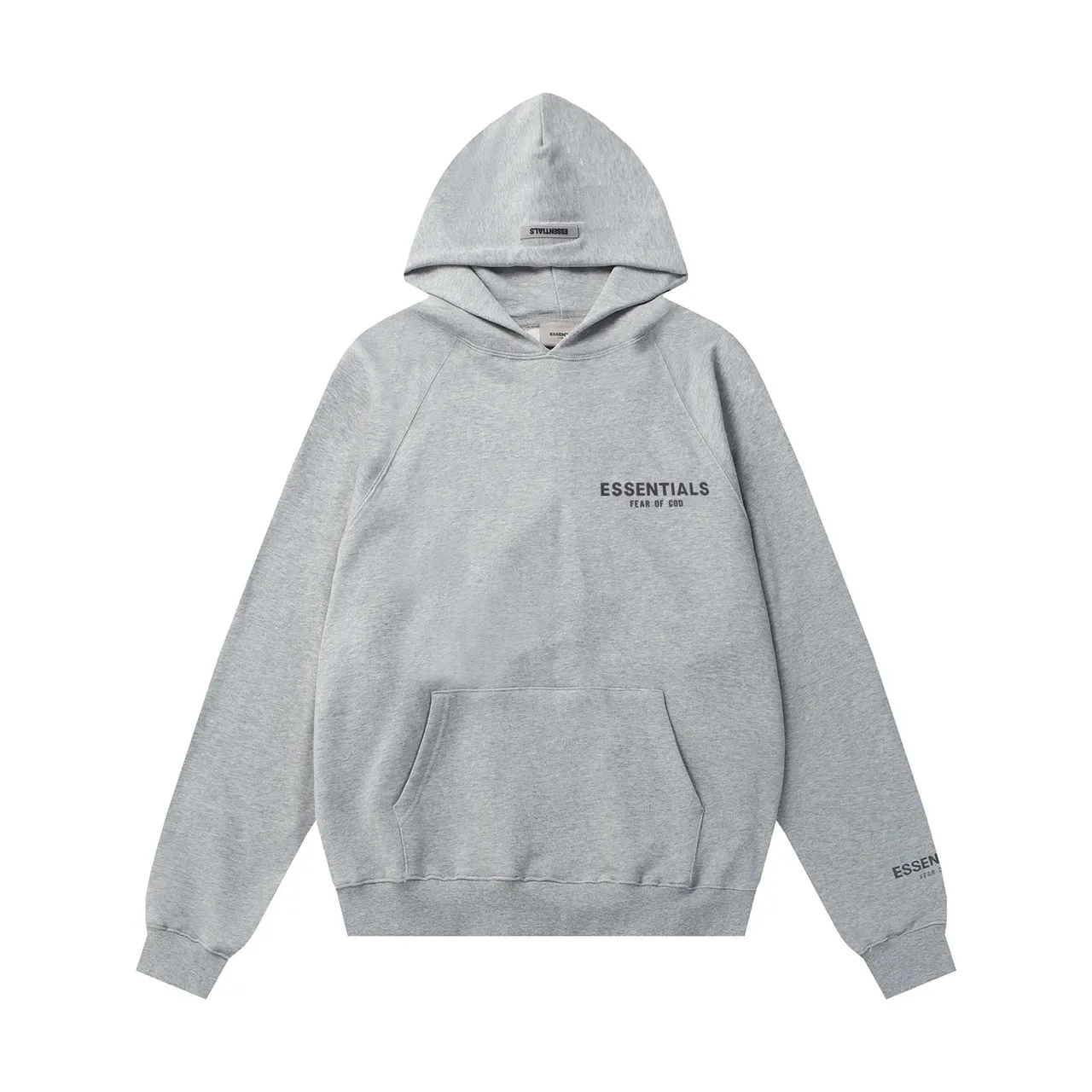 Fear of God Essentials Beige Minimalist Raglan Sleeve Hoodie 8