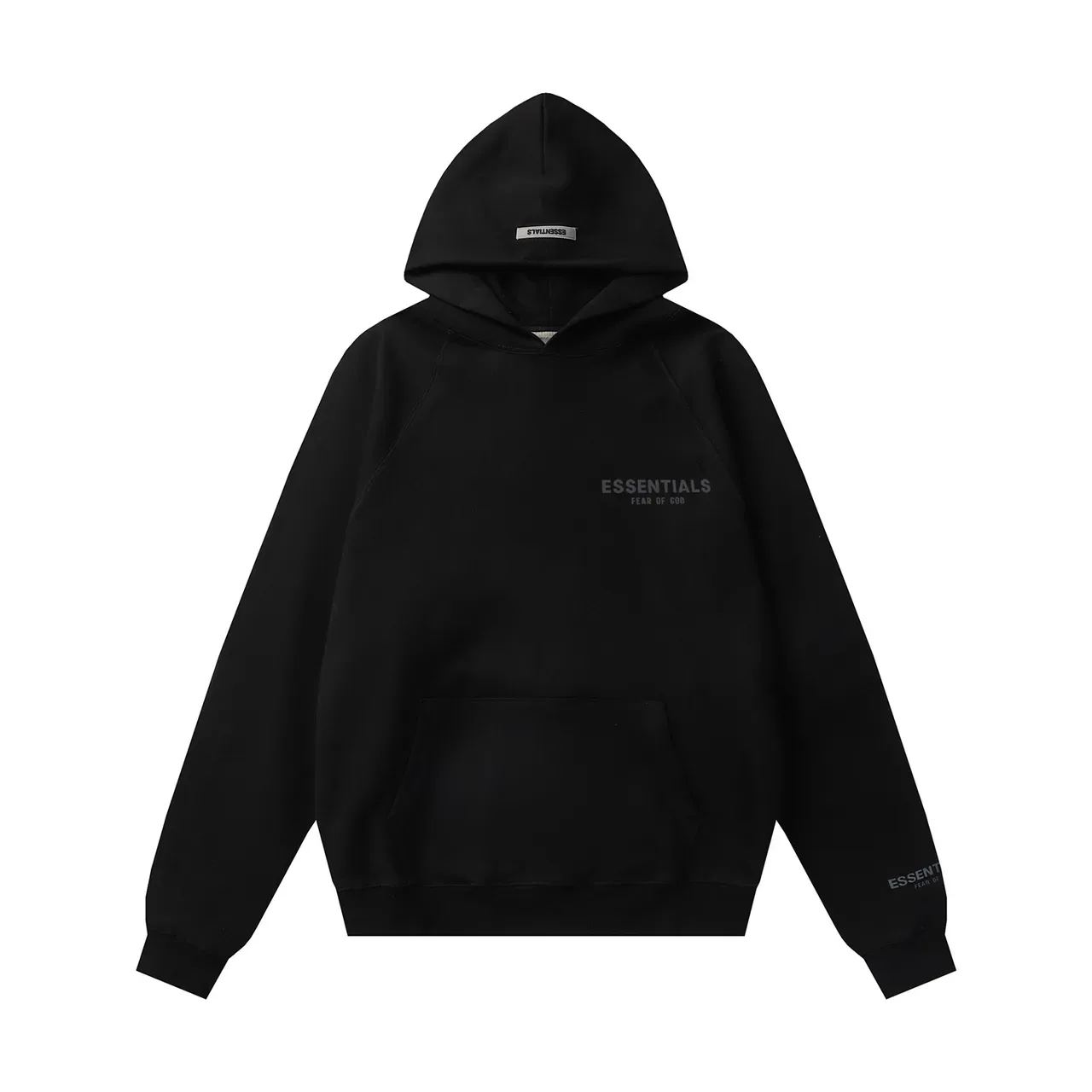 Fear of God Essentials Beige Minimalist Raglan Sleeve Hoodie 12