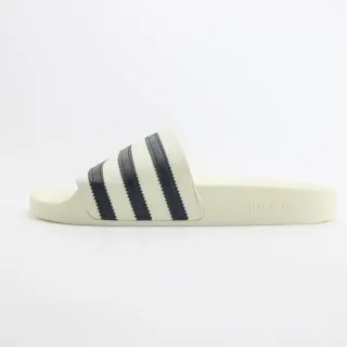 Fear of God Essentials Slide Beige Black Molded EVA Sole Three-Stripe Leather Strap Slippers