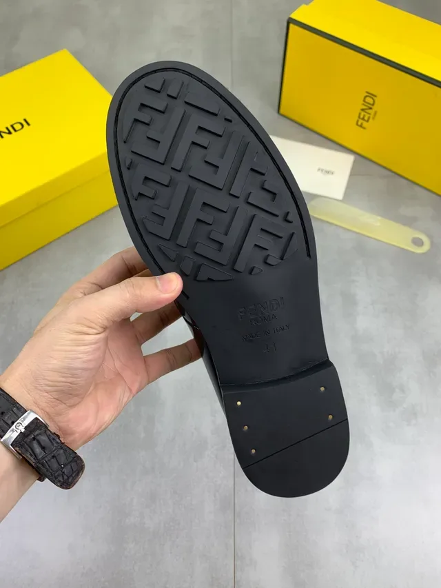 Fendi FF Loafer Black Patent Leather Loafer 2