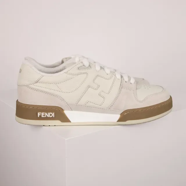 Fendi First Off-White و Tan حذاء رياضي 3