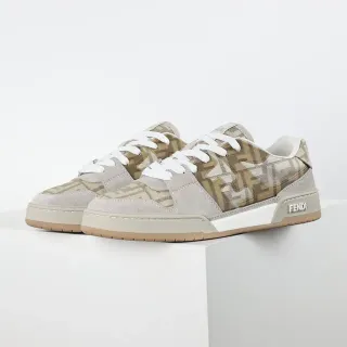 Fendi Monogram-Print Tênis Lifestyle de Camurça