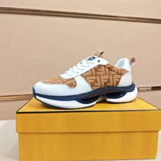 Fendi Monogram Textile and White Leather Chunky Sneaker — Fendi Chunky Sneakers photo from the Yupoo catalog