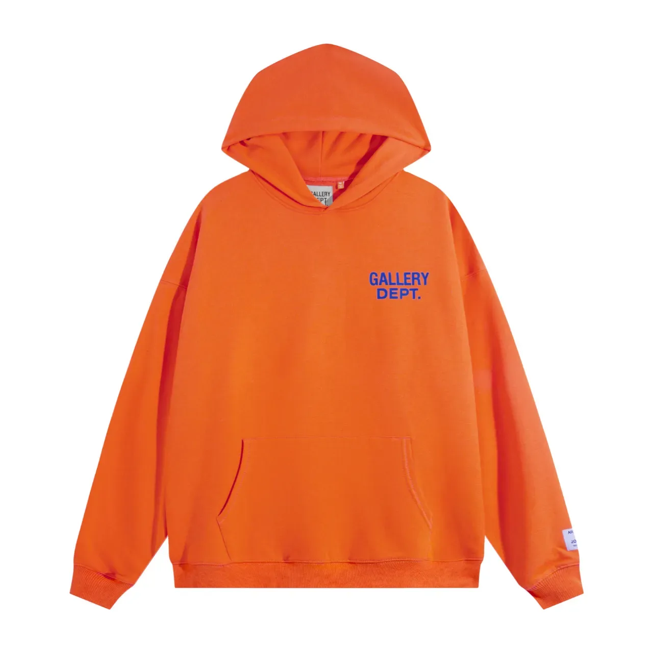 جاكيت هودي Gallery Dept أسود Oversized Fit لوجو مطبوع شاشي 12