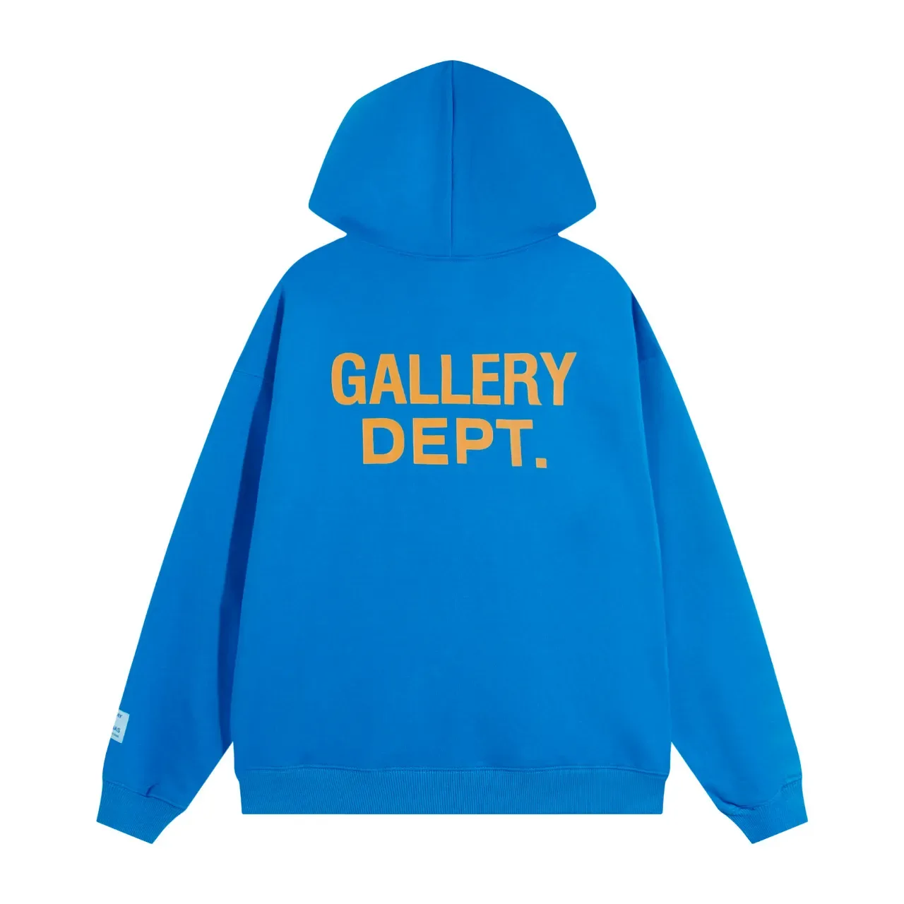 جاكيت هودي Gallery Dept أسود Oversized Fit لوجو مطبوع شاشي 15