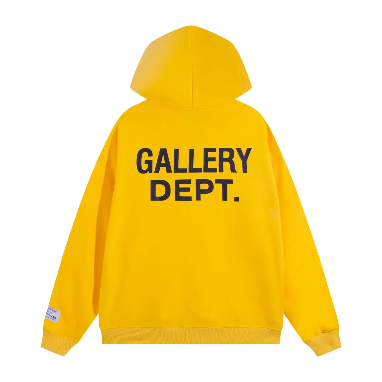 جاكيت هودي Gallery Dept أسود Oversized Fit لوجو مطبوع شاشي 17