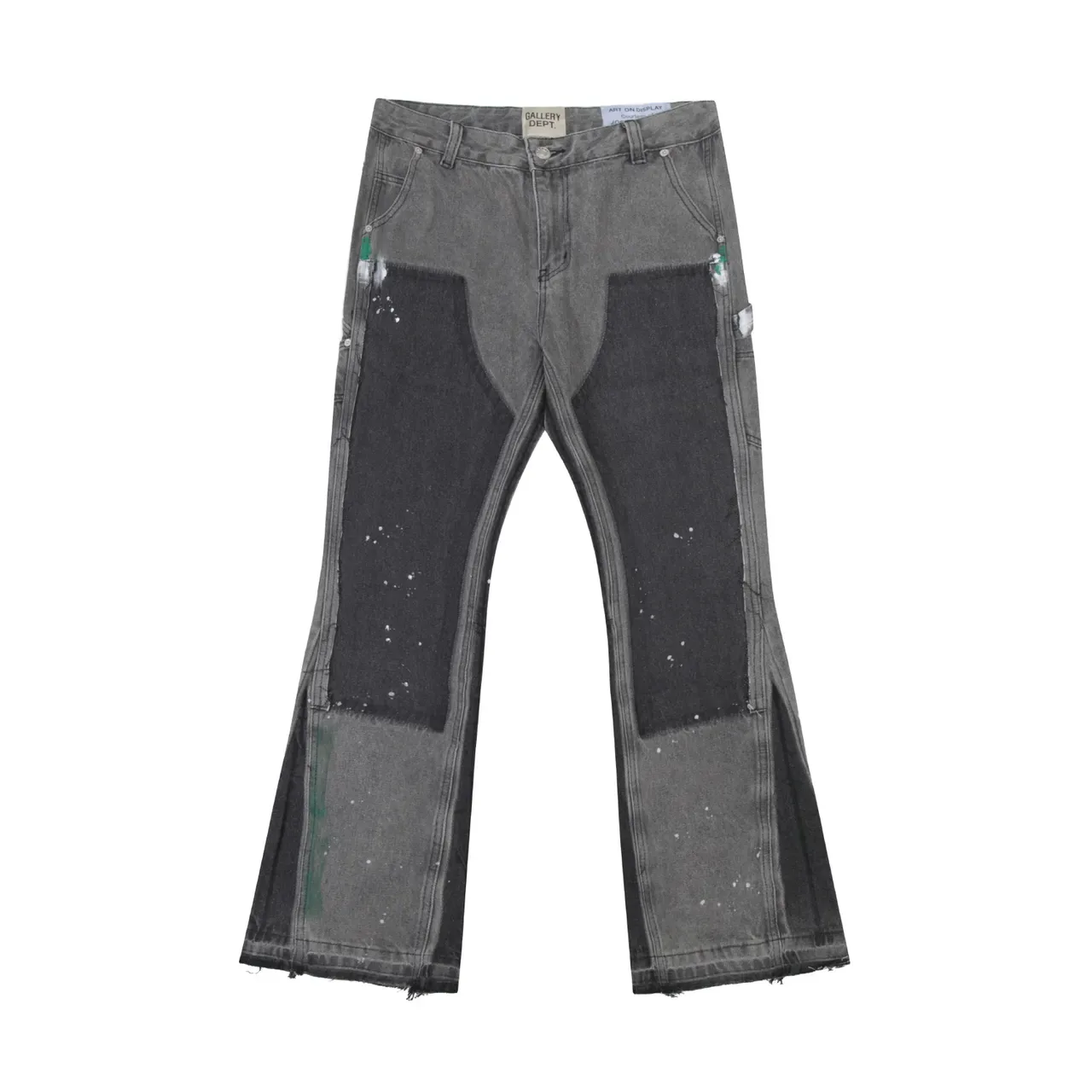 Gallery Dept Éclaboussure de peinture Patchwork Jeans évasés 8