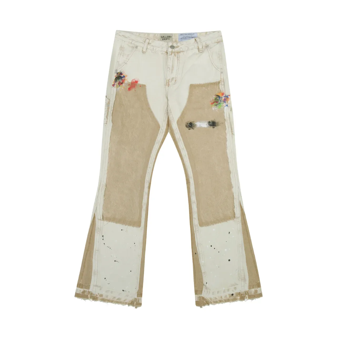 Gallery Dept Éclaboussure de peinture Patchwork Jeans évasés 10
