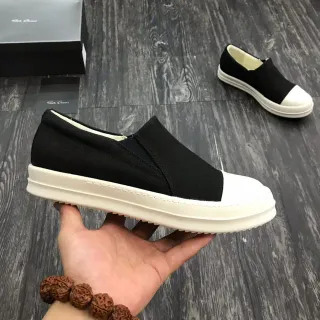 Black and White Slip-On Canvas Shoe