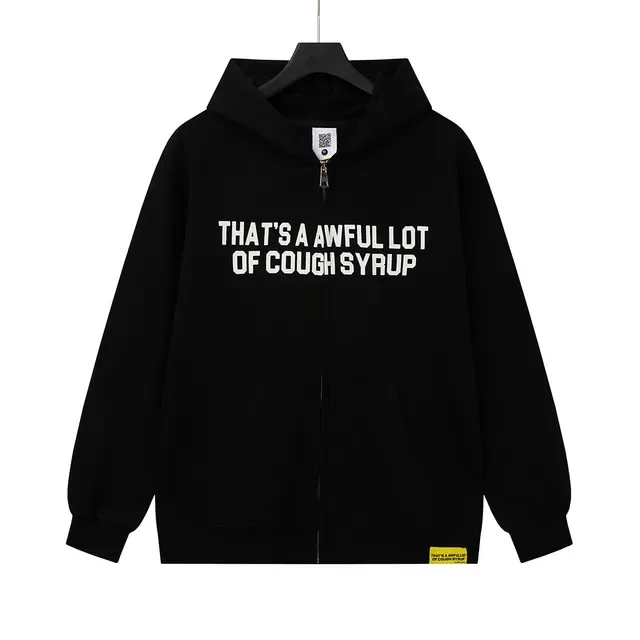 Black Burgundy Full-Zip Oversized Fit Hoodie 2