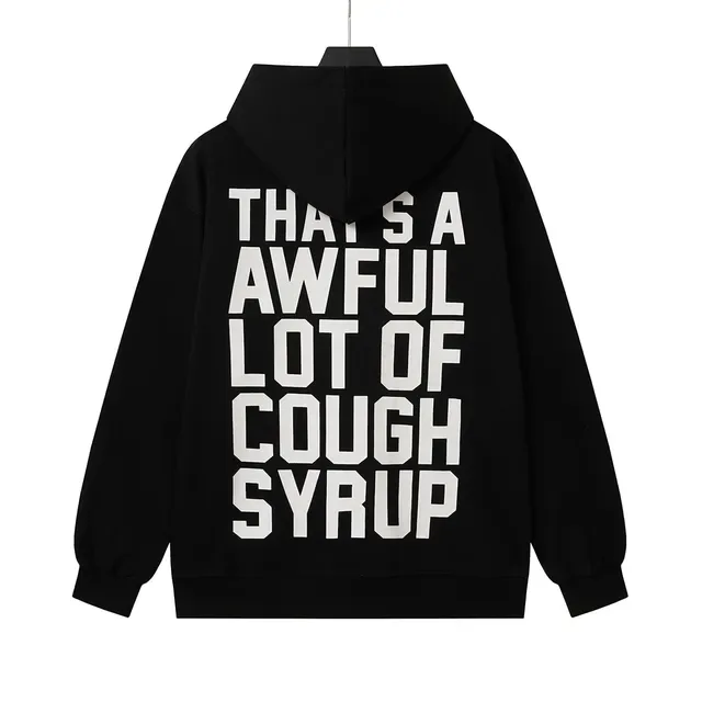 Black Burgundy Full-Zip Oversized Fit Hoodie 3