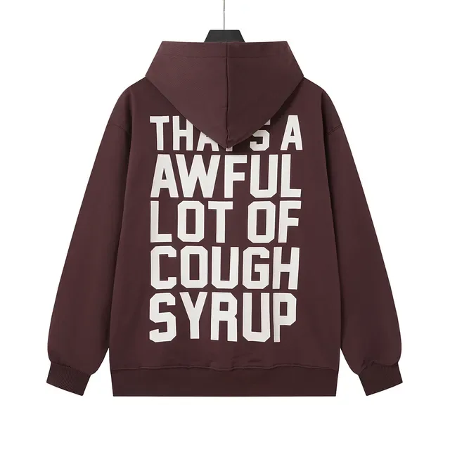 Black Burgundy Full-Zip Oversized Fit Hoodie 6